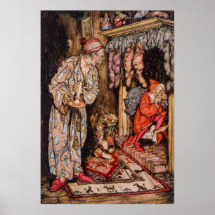 Poster La nuit avant Noël par Arthur Rackham