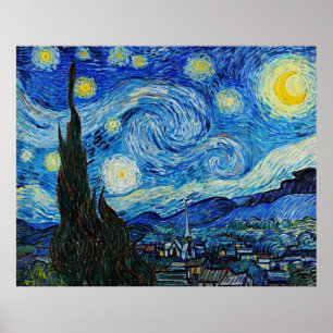 Poster La nuit étoilée de Vincent Van Gogh