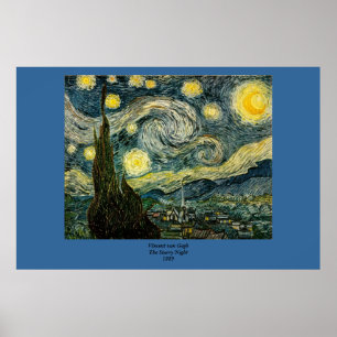Poster La nuit étoilée de Vincent van Gogh (1889)