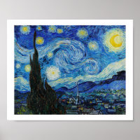 "LA NUIT STARRY" 1889 PAR VINCENT VAN GOGH