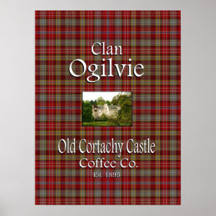 Poster La Old Cortachy Castle Coffee Co de Clan Ogilvie.