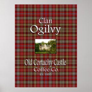 Poster La Old Cortachy Castle Coffee Co de Clan Ogilvy.