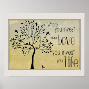 Poster Là où vous investissez votre amour/investissez la