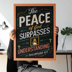 Poster La paix de Dieu dépasse la compréhension.