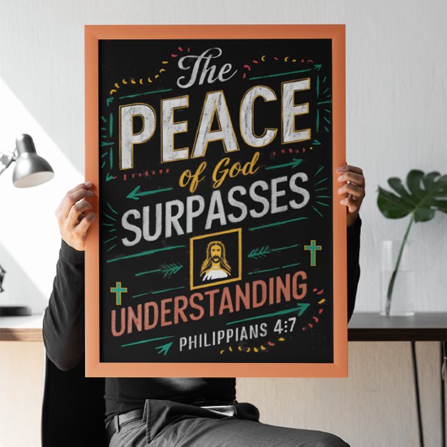 Poster La paix de Dieu dépasse la compréhension. (Créateur téléchargé)