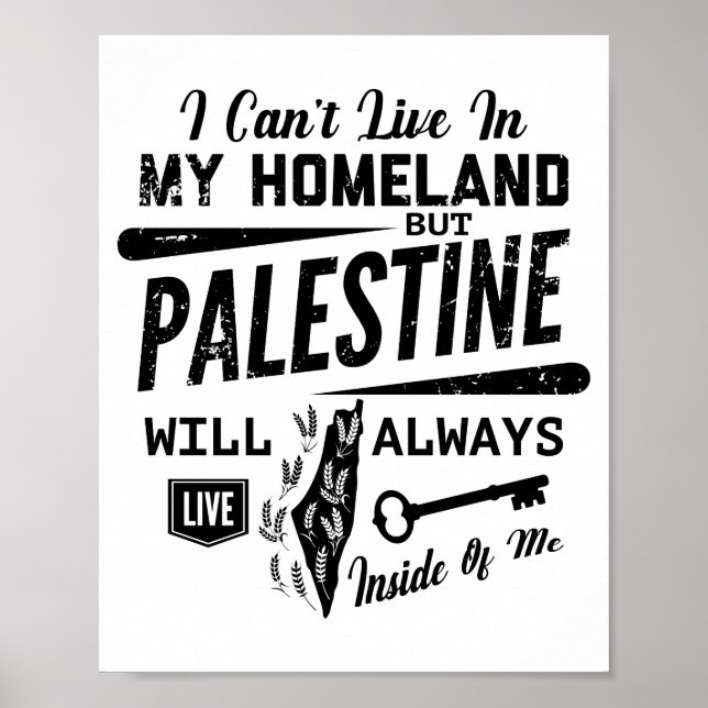 Poster La Palestine vivra toujours en moi (Devant)