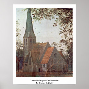 Poster La parabole du détail sans visibilité par Bruegel