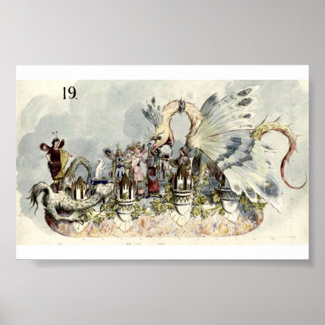 Poster La Parade du chat blanc Proteus 1900 (Devant)