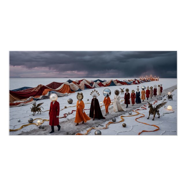 Poster •	La Parade du Rêveur : Une Procession Surréaliste (Devant)