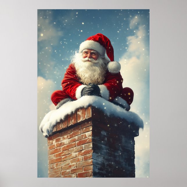 Poster La pause de père Noël : un sourire d'hiver (Devant)