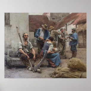 Poster La Paye des Moissonneurs – Lhermitte, 1882