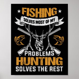 Poster La Pêche Des Hommes Résoudre La Plupart De Mes Pro
