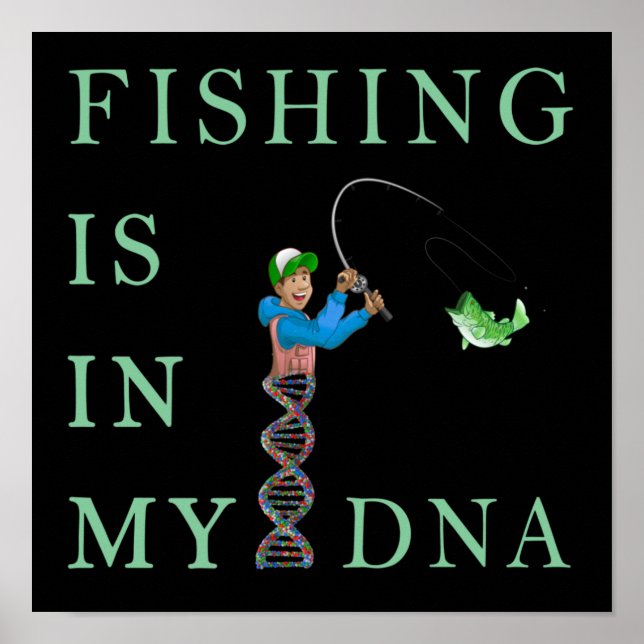 Poster La pêche est dans mon ADN (Devant)