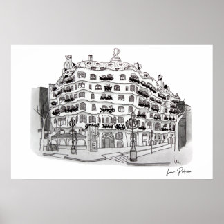 Poster La Pedrera - Casa Milá (Barcelona