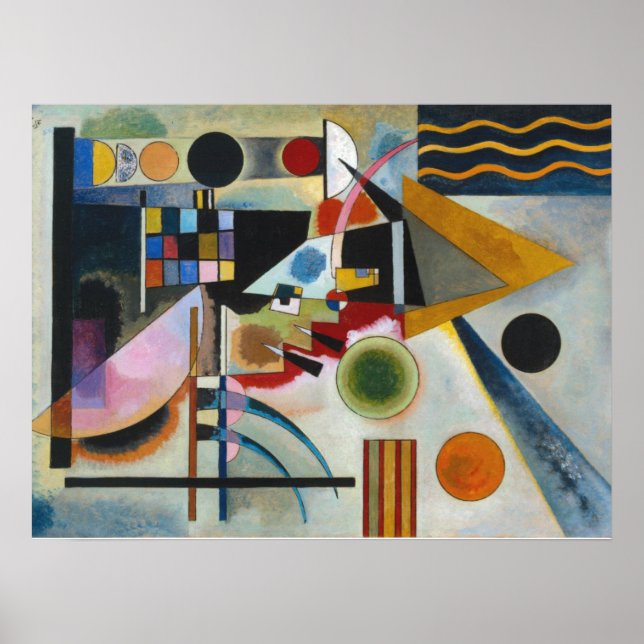Poster La peinture Abstraite en ébullition de Kandinsky (Devant)