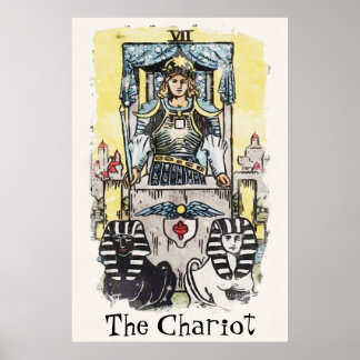 Poster La peinture de la carte Tarot Arcana majeure Chari