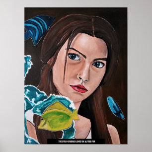 Poster La peinture de l'amoureux à la croisée des étoiles