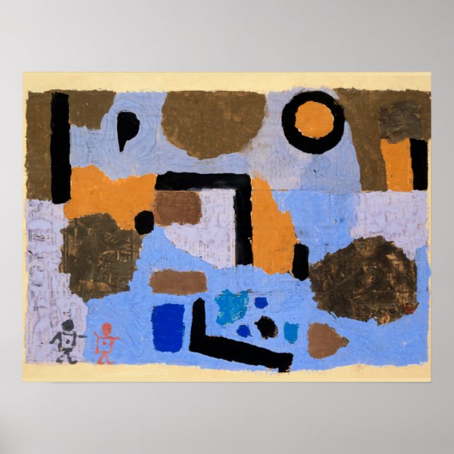 Poster La peinture de Paul Klee, avec les deux perdues (Devant)