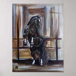 Poster La peinture du cheval sauvage par Alfred Fox