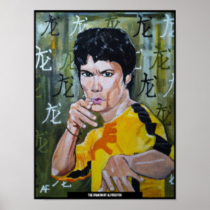 Poster La peinture du dragon par Alfred Fox