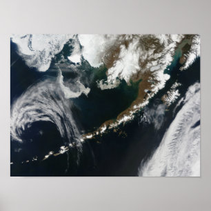 Poster La péninsule d'Alaska et les îles Aléoutiennes