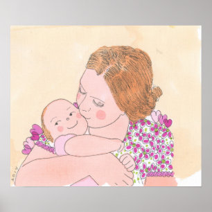 Poster La petite fille de maman