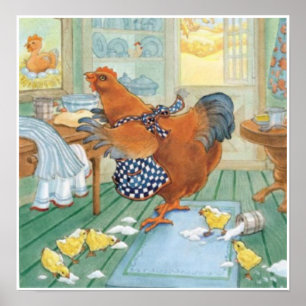 Poster La Petite Poule Rousse