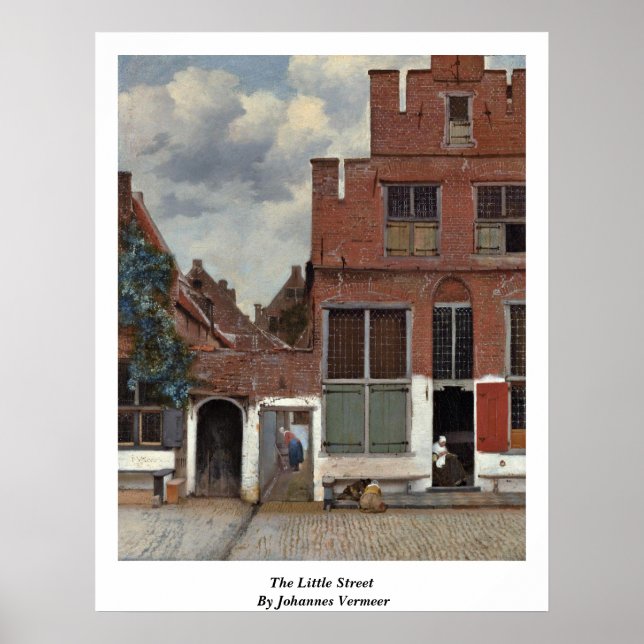 Poster La Petite Rue De Johannes Vermeer (Devant)