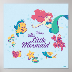 Poster La Petite Sirène & Mer