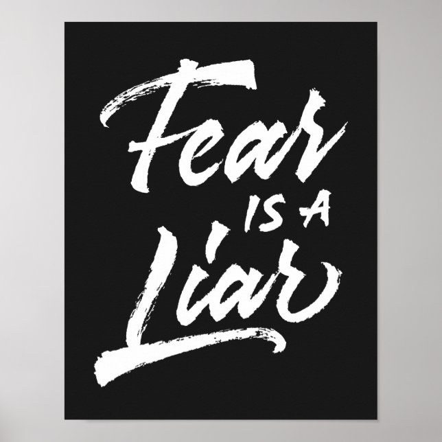 Poster La peur est un menteur (Devant)