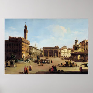 Poster La Piazza della Signoria à Florence