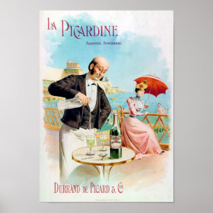 Poster La Picardine Absinthe Supérieure Belle Art