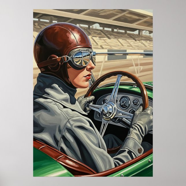 Poster LA PILOTE DE COURSE - Original (Devant)