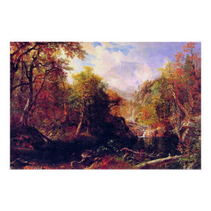 Poster La piscine d'émeraude par Albert Bierstadt