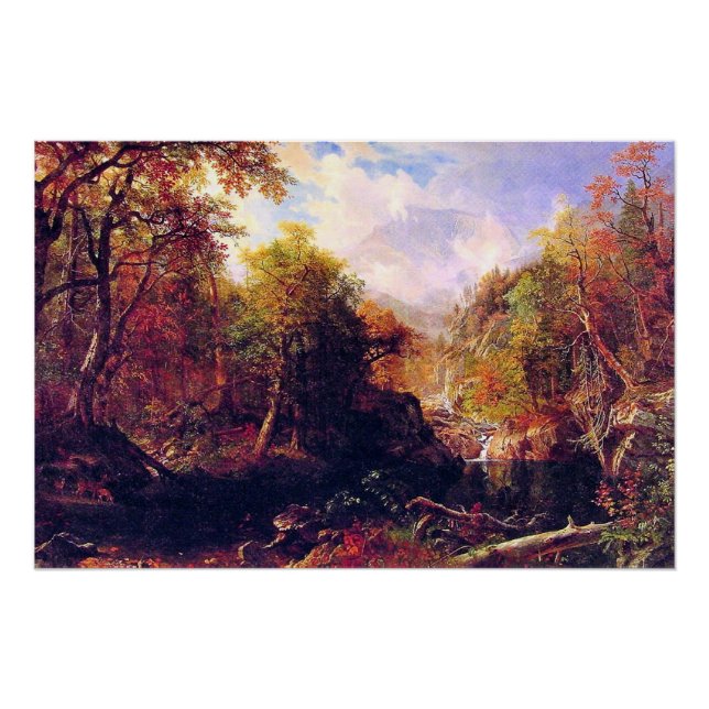 Poster La piscine d'émeraude par Albert Bierstadt (Devant)