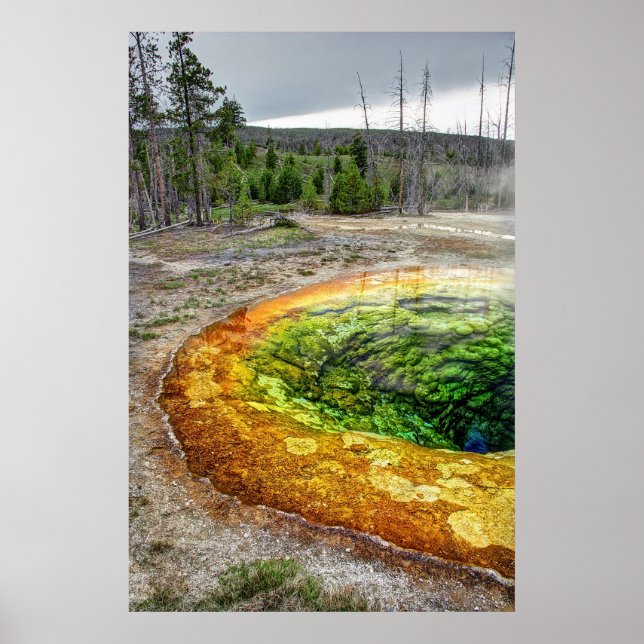 POSTER LA PISCINE GLORY DU MATIN DE YELLOWSTONE (Devant)