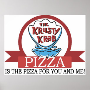Poster La pizza Krusty Krab
