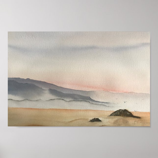 Poster La plage de Sunset (Devant)