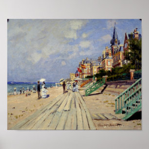 Poster La plage de Trouville - Claude Monet