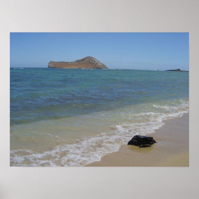 Poster La plage de Waimanalo (Devant)