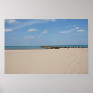 Poster La plage du lac Michigan