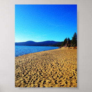 Poster La plage du lac Tahoe