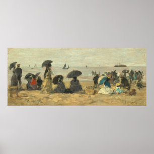 Poster La plage - Eugène Boudin Art