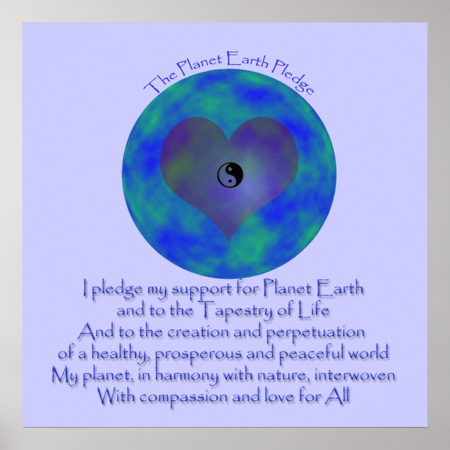 Poster - La planète Terre engagement (Devant)
