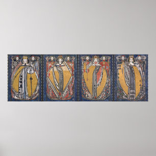 Poster La plate-forme de la Reine quatre des cartes