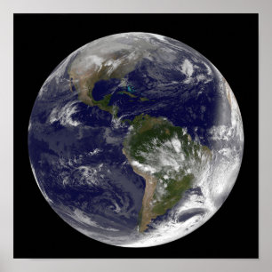 Poster La pleine terre montrant l'Amérique du Nord et des