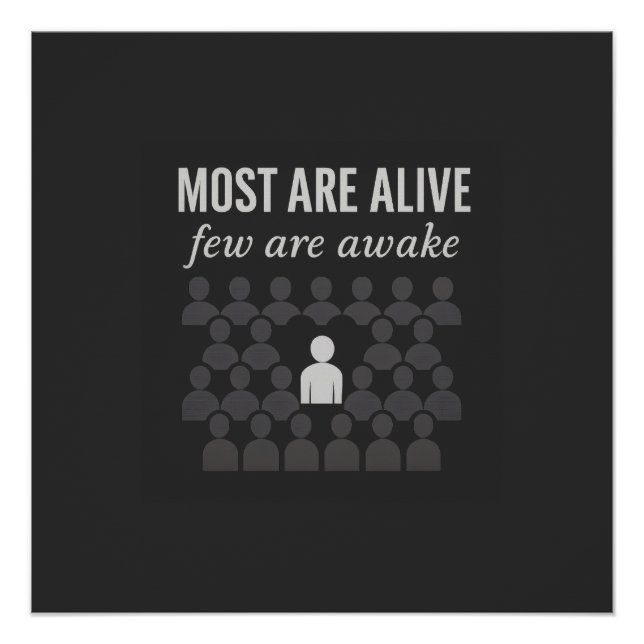 Poster La Plupart Sont Vivants. Peu Sont Réveillés - Prov (Devant)