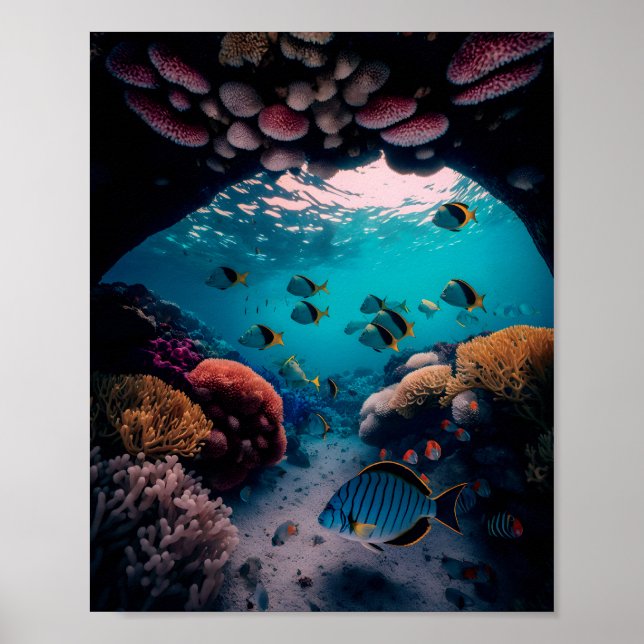 Poster La plus belle barrière de corail d'eau douce Coral (Devant)