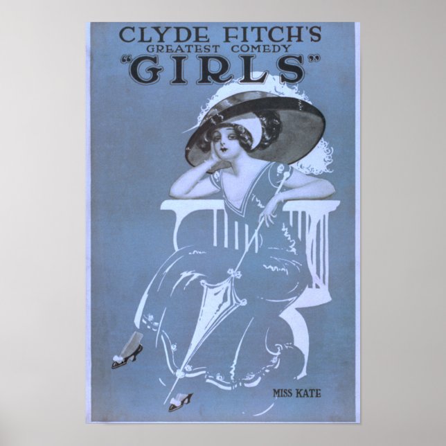 Poster La plus grande comédie de Clyde Fitch, Théâtre "Gi (Devant)