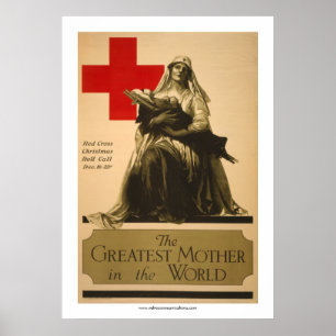 Poster "La plus grande mère du monde" - Croix Rouge